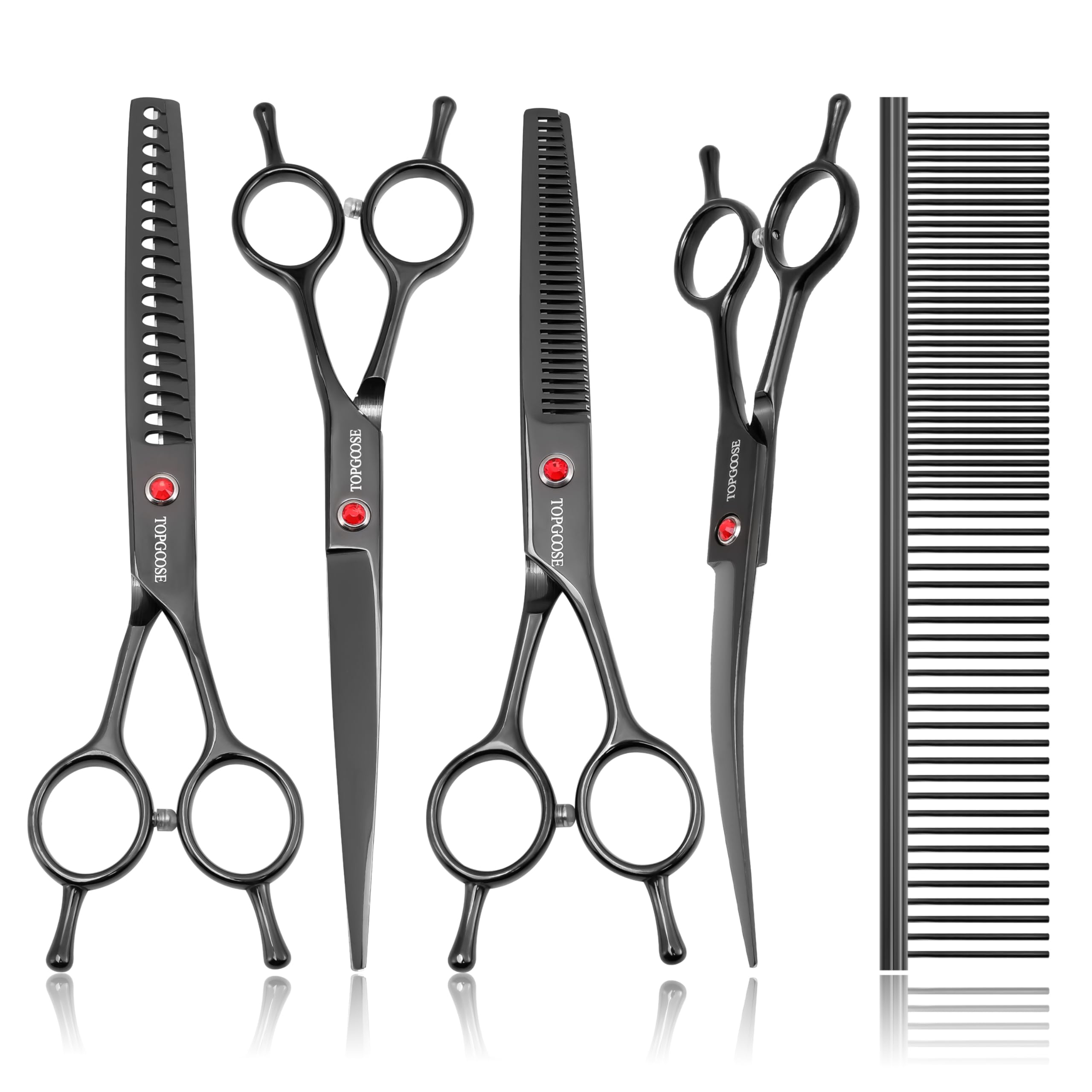 TOPGOOSE Grooming Scissors Kit