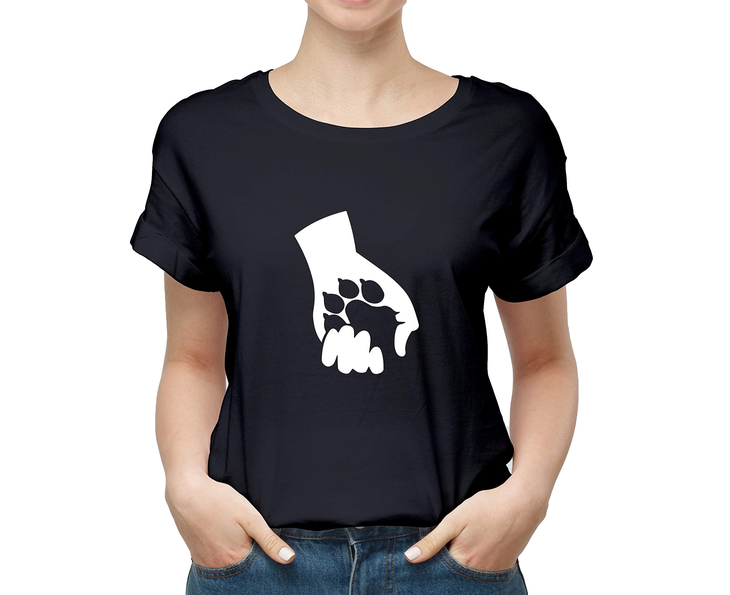 Vegon Kart Dog Shake Hand Mil 100% Cotton Round Neck Graphic Printed T Shirt for Men Women,Dog lovert Shirt, Dog Pattern t Shirt, Pet Lover t Shirt. Black (B0CD87BP2F) Amazon Price History, Amazon Price Tracker