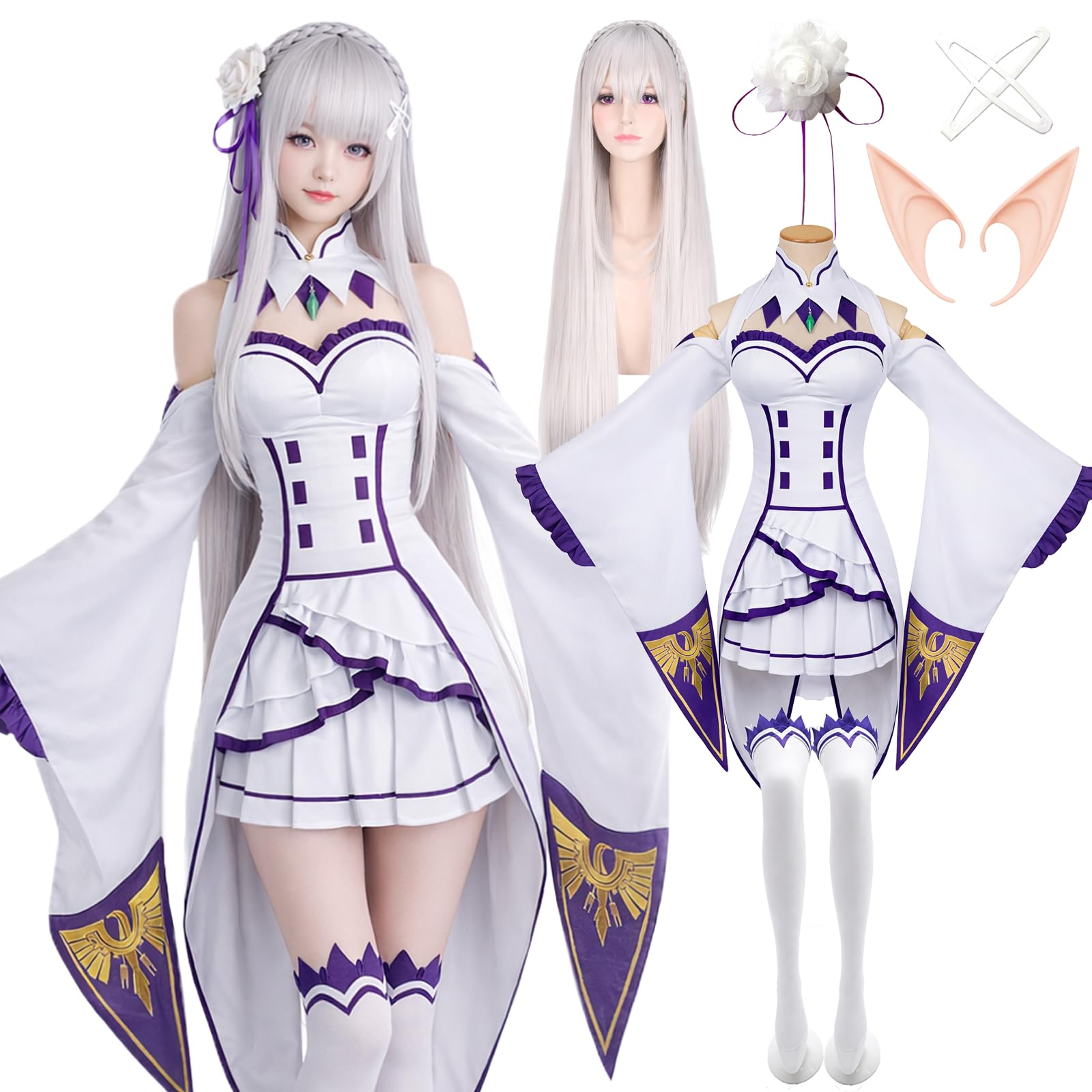 Amazon.co.jp: [milky time] ウィッグ付き Re:ゼロから始める異世界