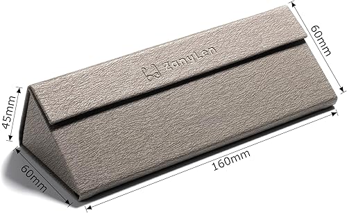 Miniatura 5 de Funda plegable para lentes que se pliega para llevar cuero y se cierra con imanes