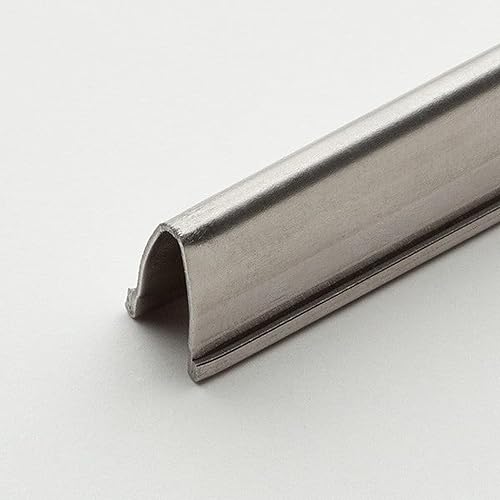 Miniatura 6 de Cubierta de riel de umbral grande prémium para puertas de vidrio de patio, reparación de herrajes de repuesto de acero inoxidable para reparación de