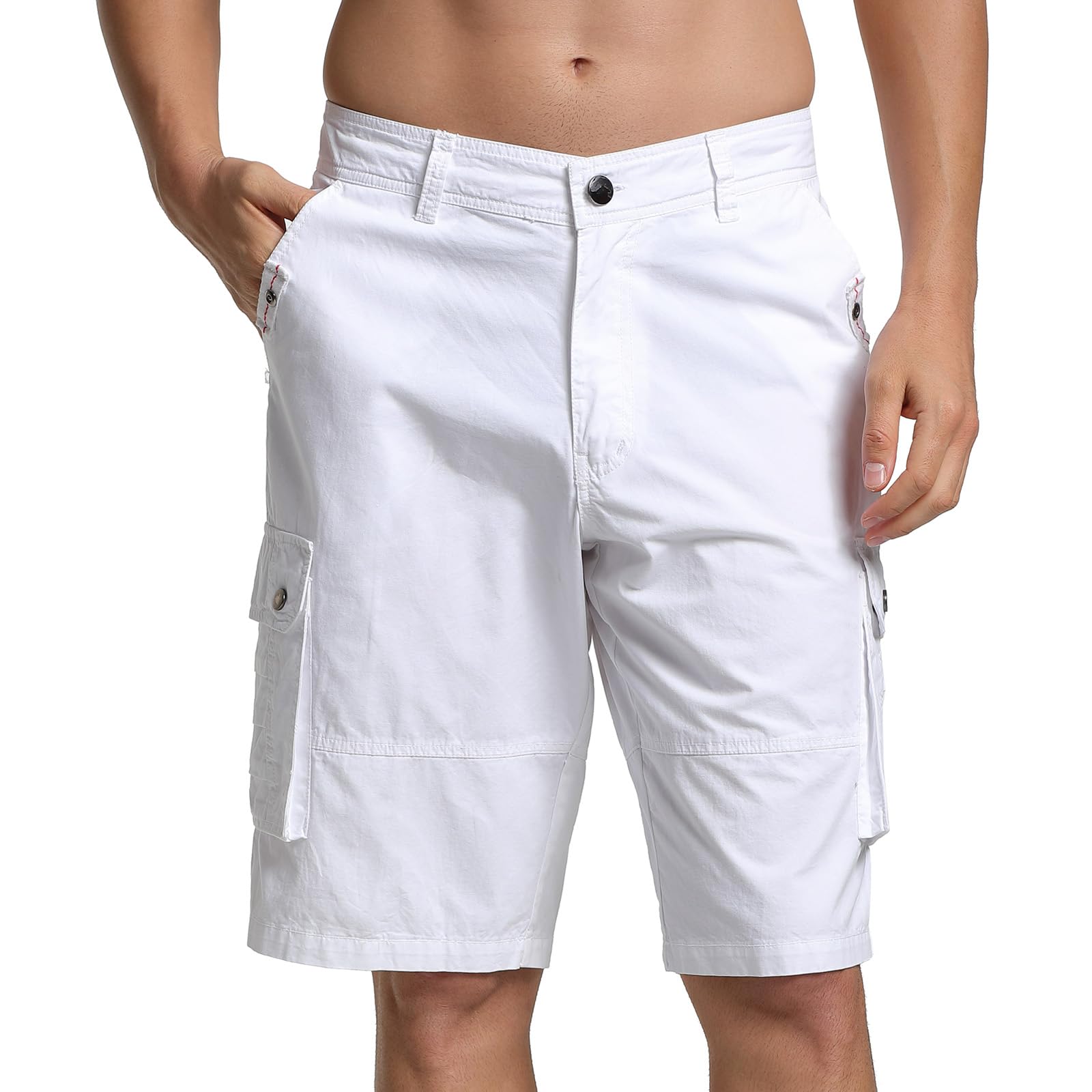 Nothinchan Men's Casual Lightweight Cargo Shorts with Multi Pockets Big & Tall