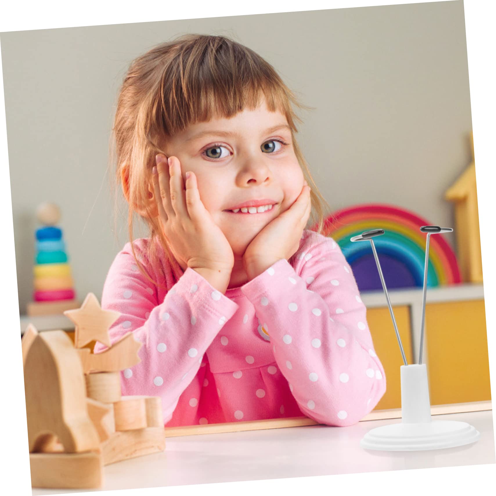 BCOATH 6pcs Doll Figures Heavy Duty Stand for Doll Storage Display Rack Portable Holders for Home Store Market