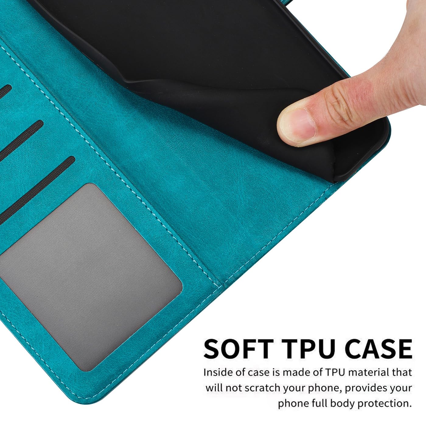 PEIYE Cover per Xiaomi 14T 5G, Custodia Libro Flip in PU Pelle