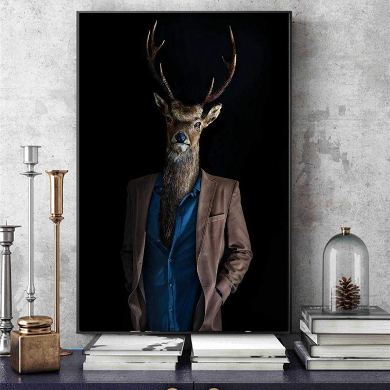 Cerf rouge - impression sur toile en ligne pas cher