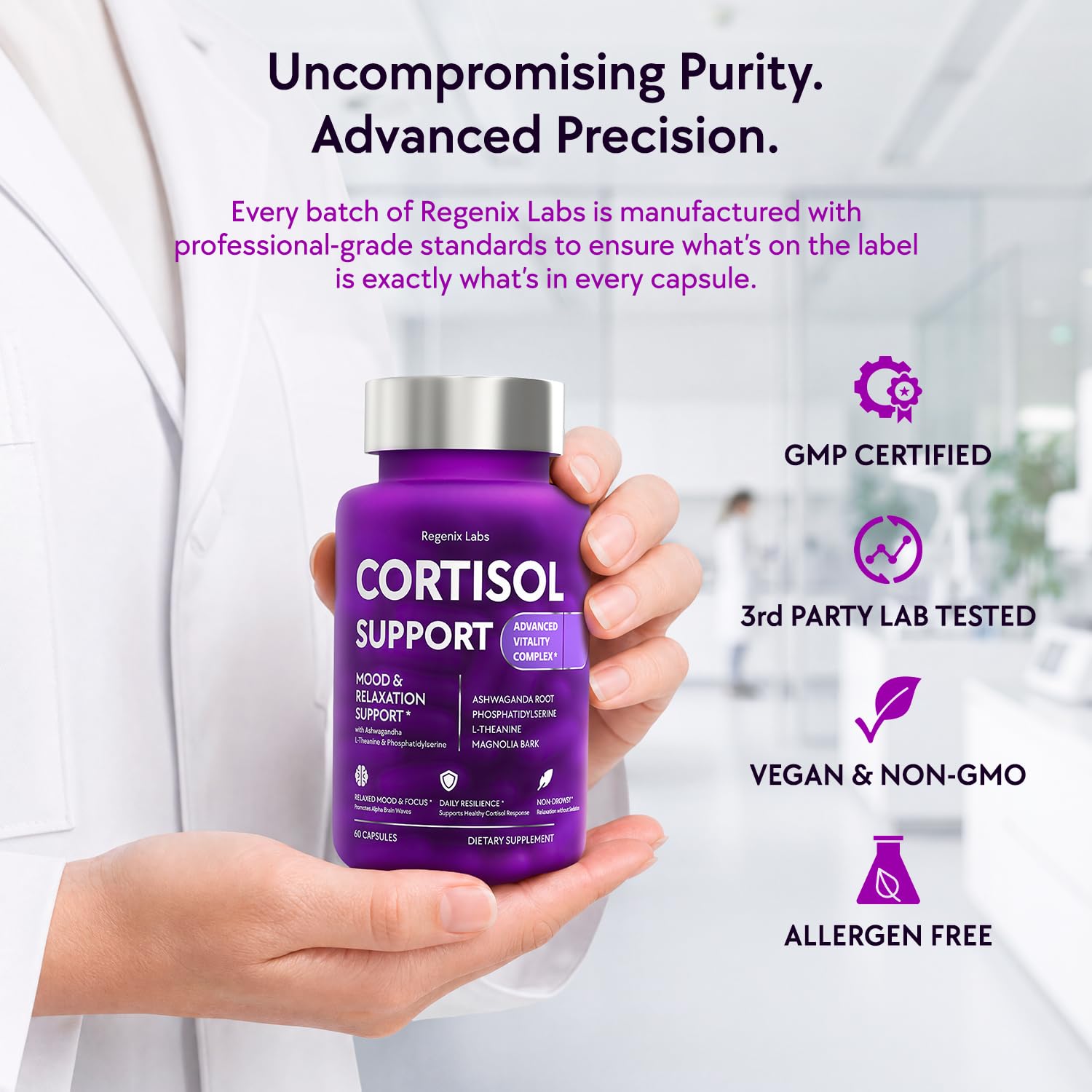 Cortisol Supplements Women & Men Cortisol Balance Manager - Adrenal Support — Amazon image 8