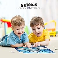 Vista 6 de Prime 3D Selfies Howard Robinson Tiburón Rompecabezas 3D de 100 piezas para niños Tamaño acabado de 12 x 9 pulgadas Desafiante y divertido