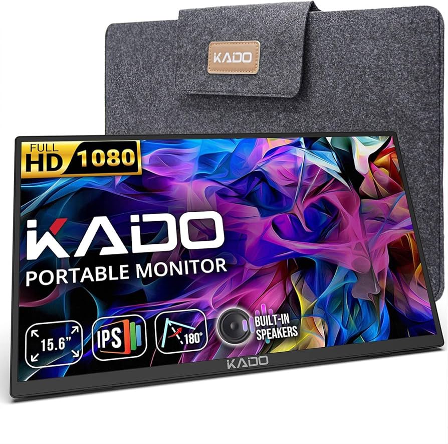 Amazon.com: Kado Portable Monitor 15.6-Inch FHD 1080p, USB-C mini