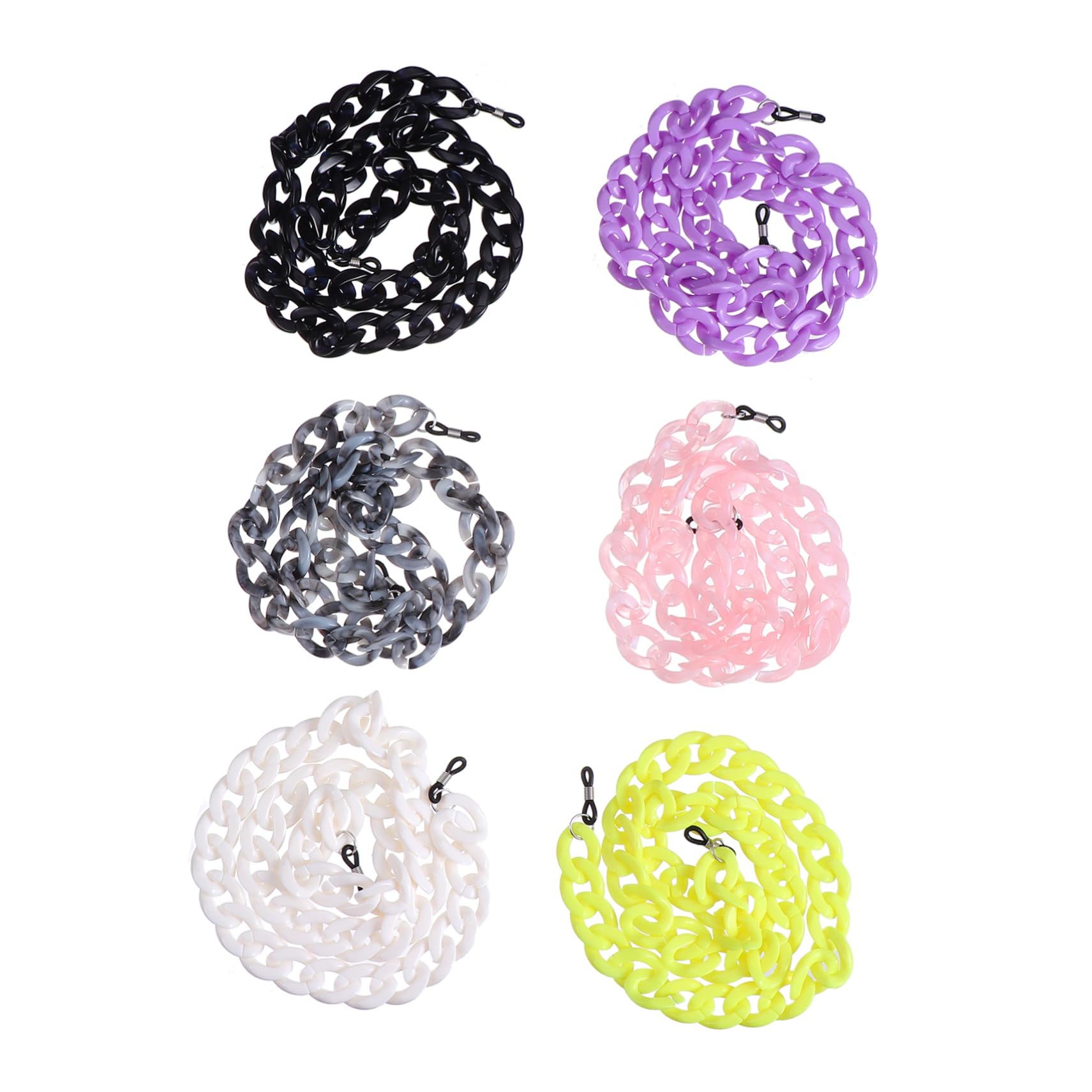 Healvian Cadena De Máscara De Gafas Collar Para Collarín Para Collar Para Cordón De La Cordón De Máscara Anti-perdida El Plastico
