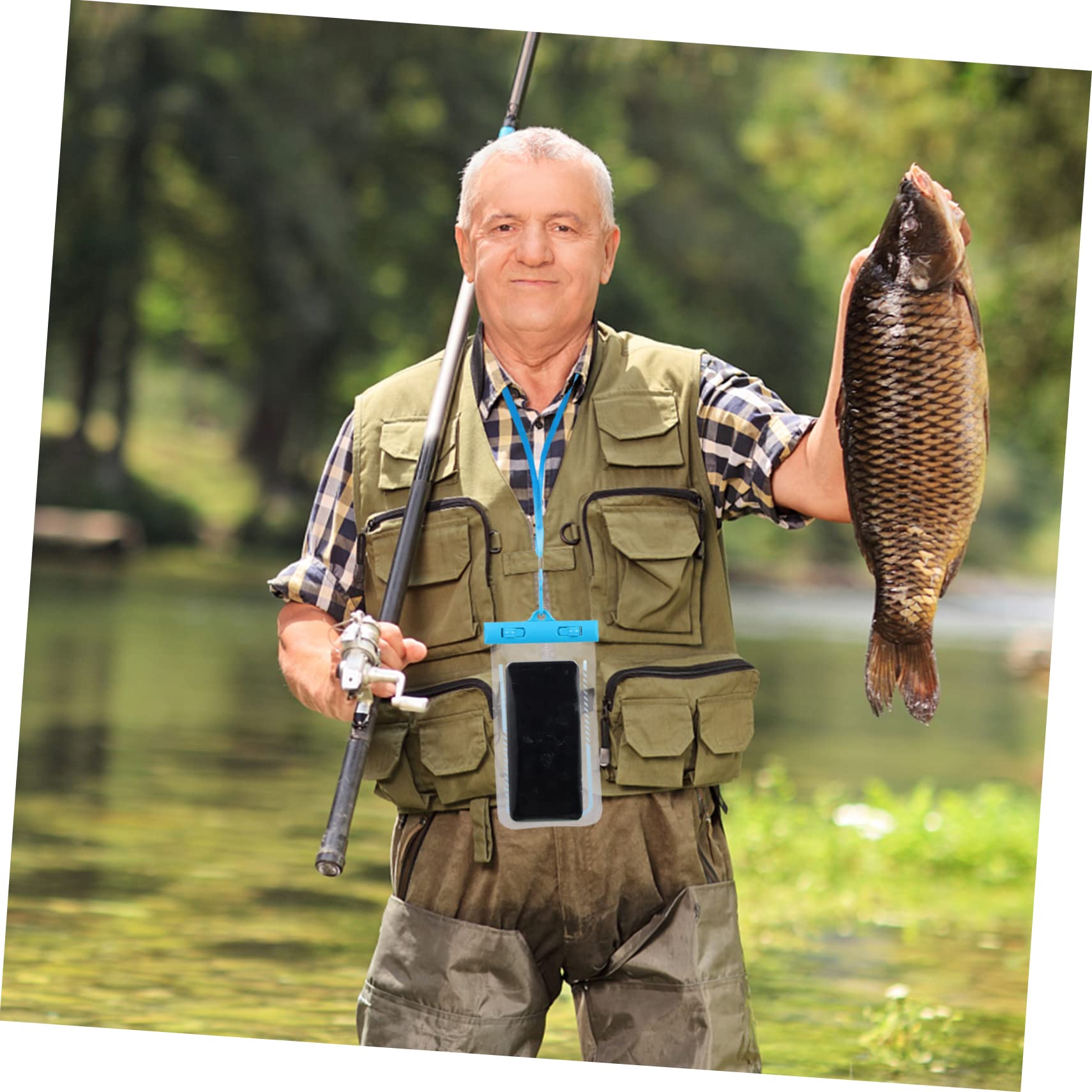 balacoo Swimming Phone Protective Bag Waterproof Mobile Phone Bag Simple Design for Beach Fishing and Water Park Fun