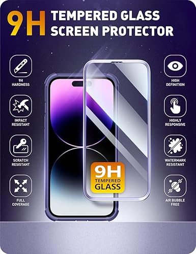 Miniatura 10 de i-Blason Ares - Funda diseñada para iPhone 14 Pro compatible con MagSafe de 6.1 pulgadas (2022), funda protectora transparente de doble capa con