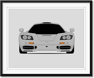 McLaren F1 (1993-1998) Inspired Poster Print Wall Art Decor Handmade (Unframed)