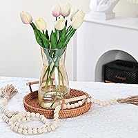 Vista 4 de Jarrones de vidrio para flores, 8 pulgadas de alto, modernos jarrones de cristal transparente iridiscente para centros de mesa, decoración