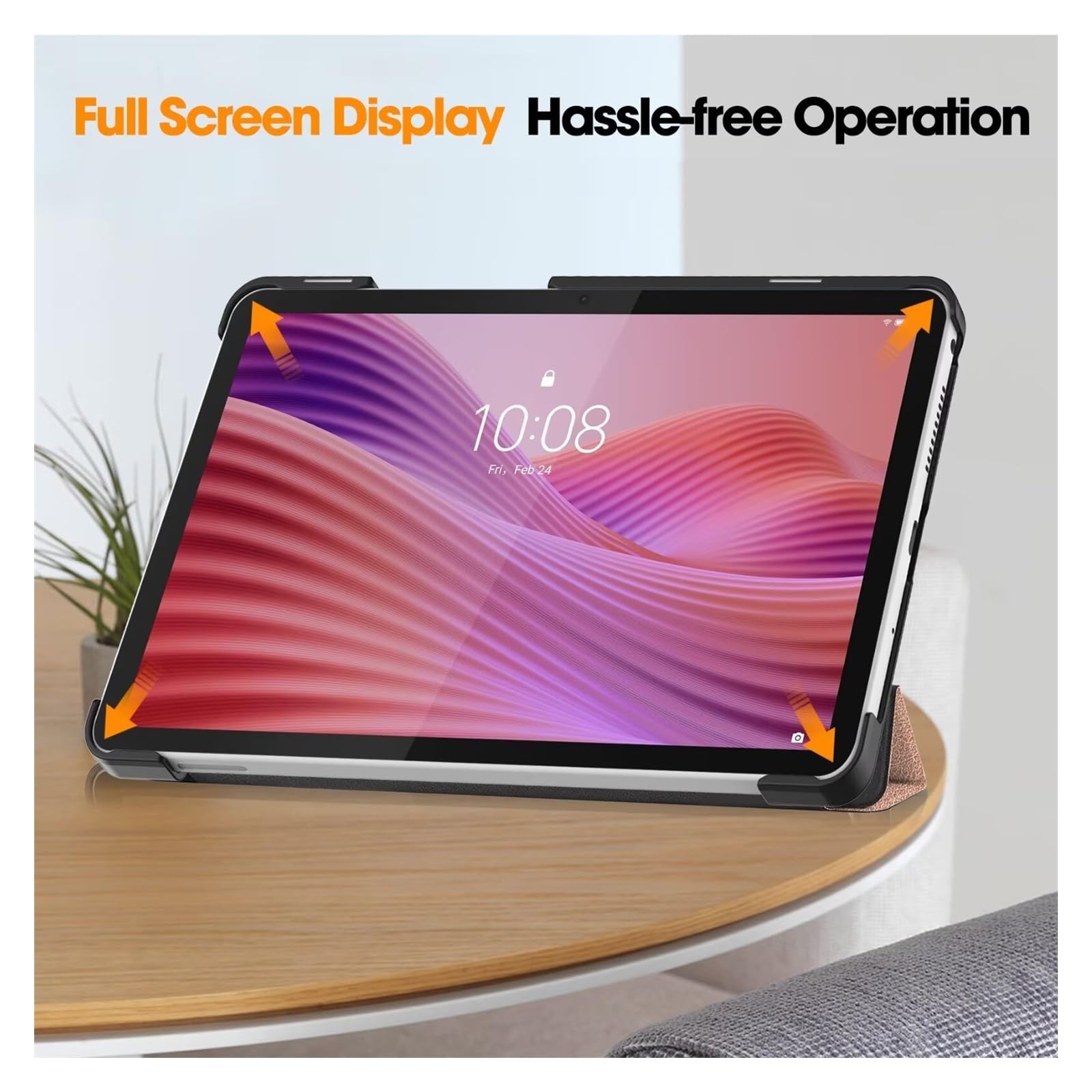 Lenovo Tab One/Tab K9 8.7 inç Kapak için Katlanır Stand Manyetik