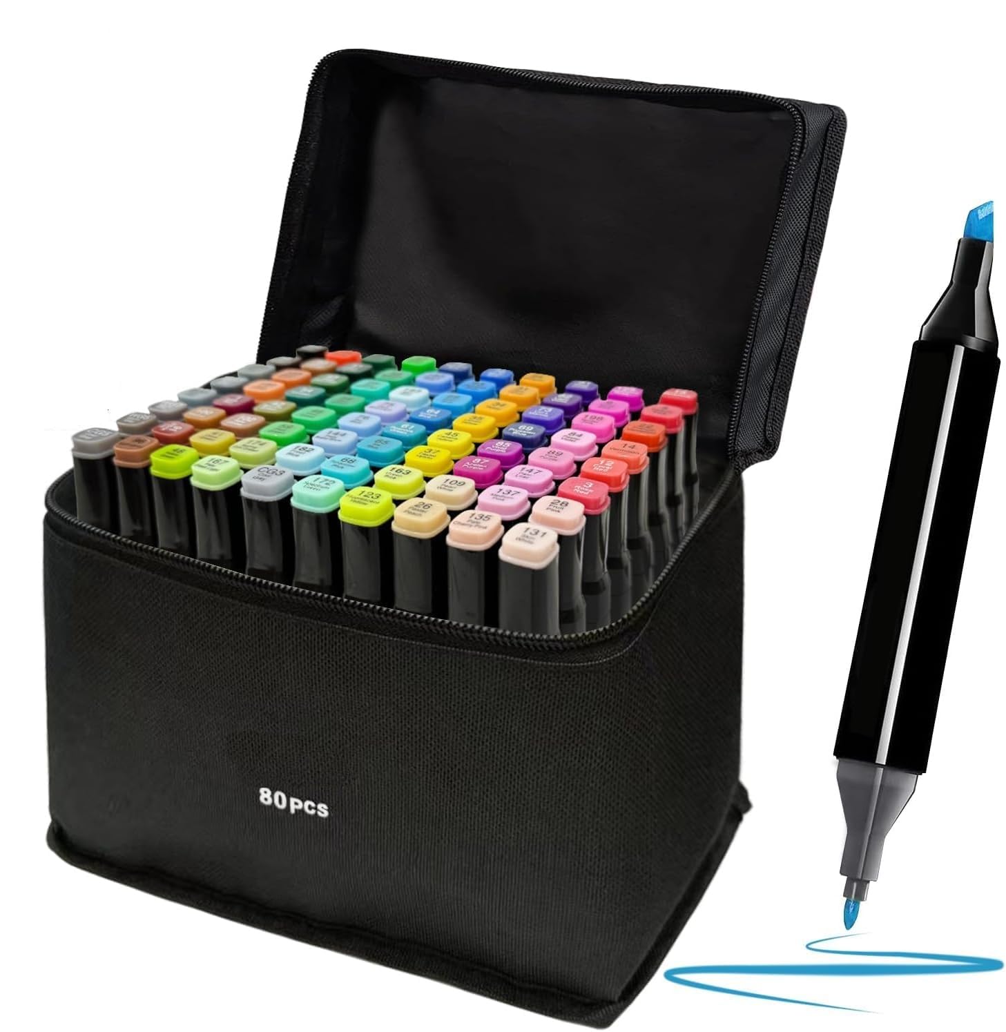 Corslet Alcohol Markers 80 Colors Dual Tip Art Markers for Kids and Adult, Coloring Sketching Drawing Markers for Artists, Paint Markers Pen with Carry Case (B0CS6JRFT9) Amazon Price History, Amazon Price Tracker