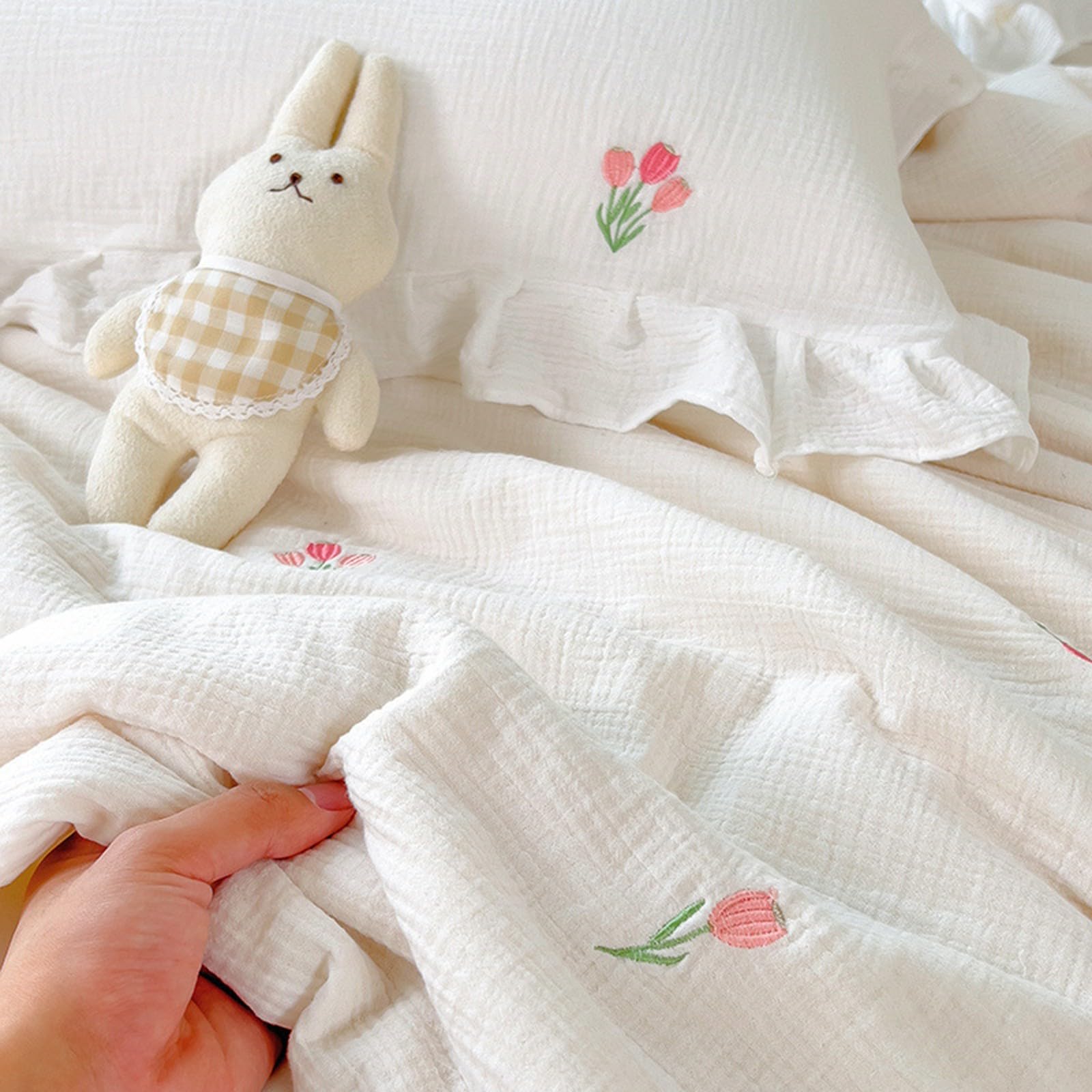 Trapunta Rinfrescante HLLBLL Matrimoniale/Queen Grigio - Coperta Leggera In Fibra Ultra-Fredda Per Notte Fresca