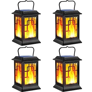 ライト・ランタン WWW_WOODHANGER Amazon.com: 2 Pack Solar Hollow Lanterns Outdoor, Waterproof