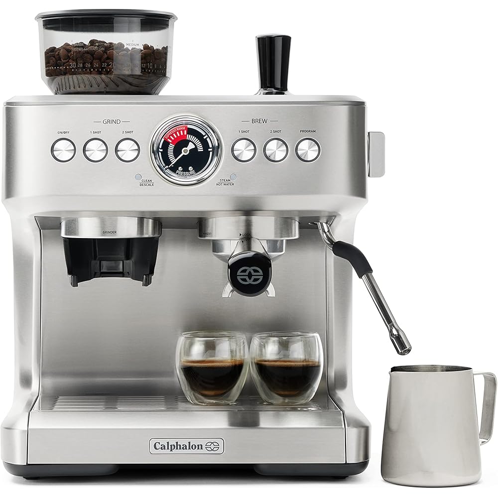 47/mo Finance Calphalon Temp iQ Espresso Machine with Grinder, Dual