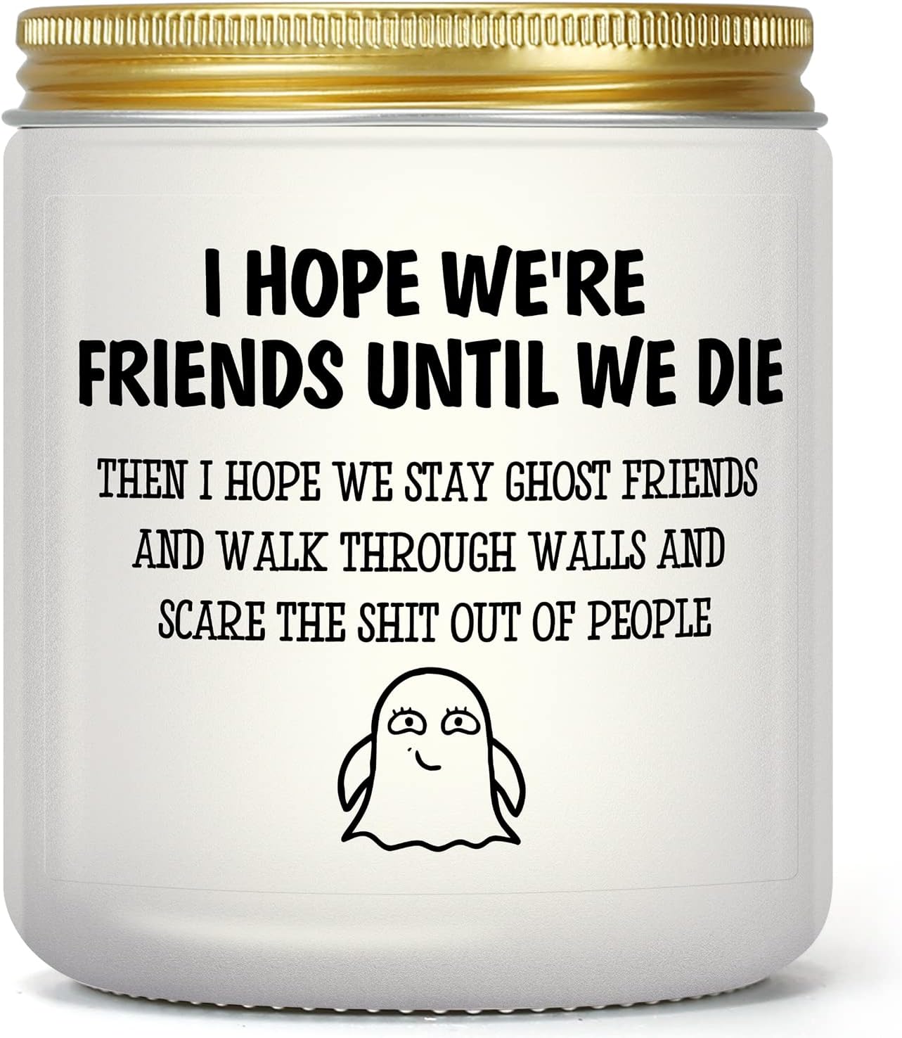 Gifts for Women Men, Unique Friendship Gift for Best Friend BFF Bestie, Funny Personalized Birthday Christmas Anniversary Present for Coworker Sister Classmate Female, Lavender Candle for Her Him