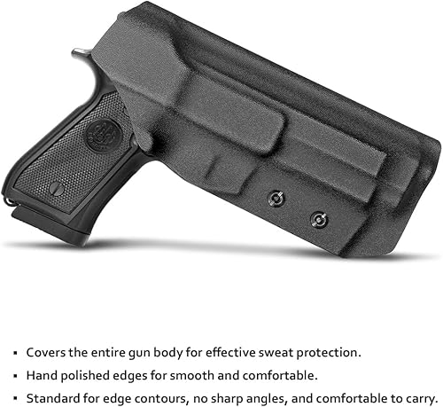 Miniatura 3 de POLE.CRAFT Beretta 92FS 92A1 96A1 Funda IWB Kydex para Beretta 92 A1  96 A1  92 FS - Funda de transporte interior en la cintura - Accesorios Beretta