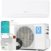 E-Save 12000BTU Mini Split AC/Heating System, 20 SEER2 208-230V Inverter AC Unit, AI-ECO 38% Extra Saving, Works with Alexa & Wifi, Cool & Heat Up to 750 Sq. Ft, Complete Installation Kit