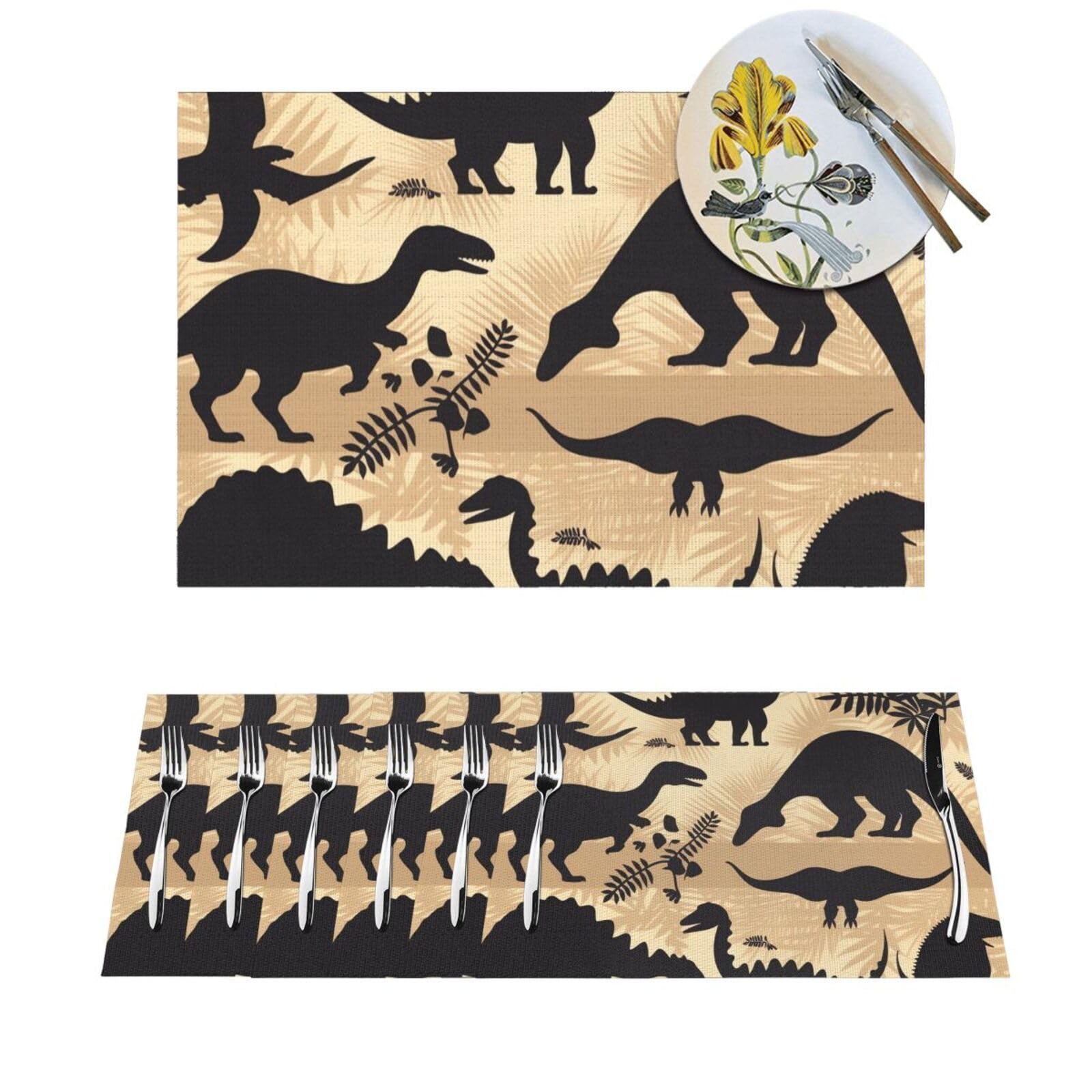 Set de table dinosaure anti-tache et lavable pour protéger la table des enfants
