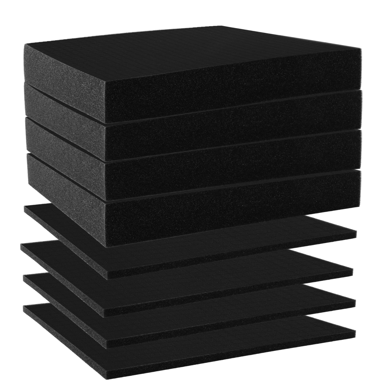 SHUESS 400 x 300 x 50/10 mm Schiuma a Cubo Inserto per Attrezzi Valigetta Fotocamera