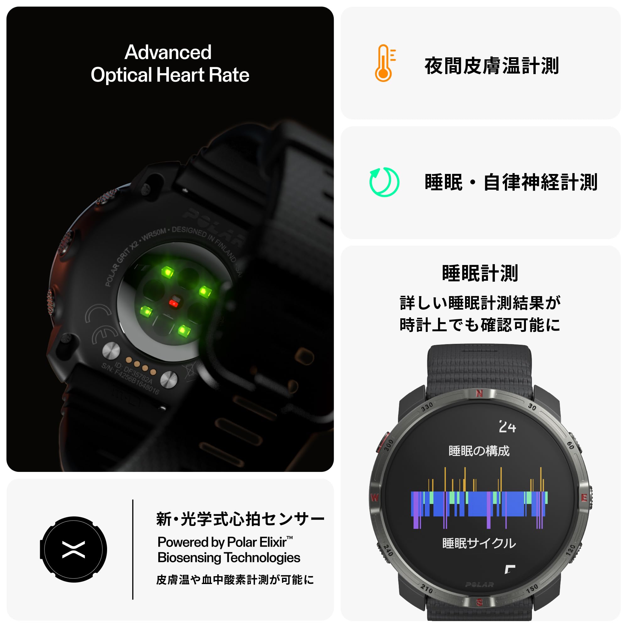 Amazon.co.jp: POLAR (ポラール) グリット エックスツー (Polar Grit 