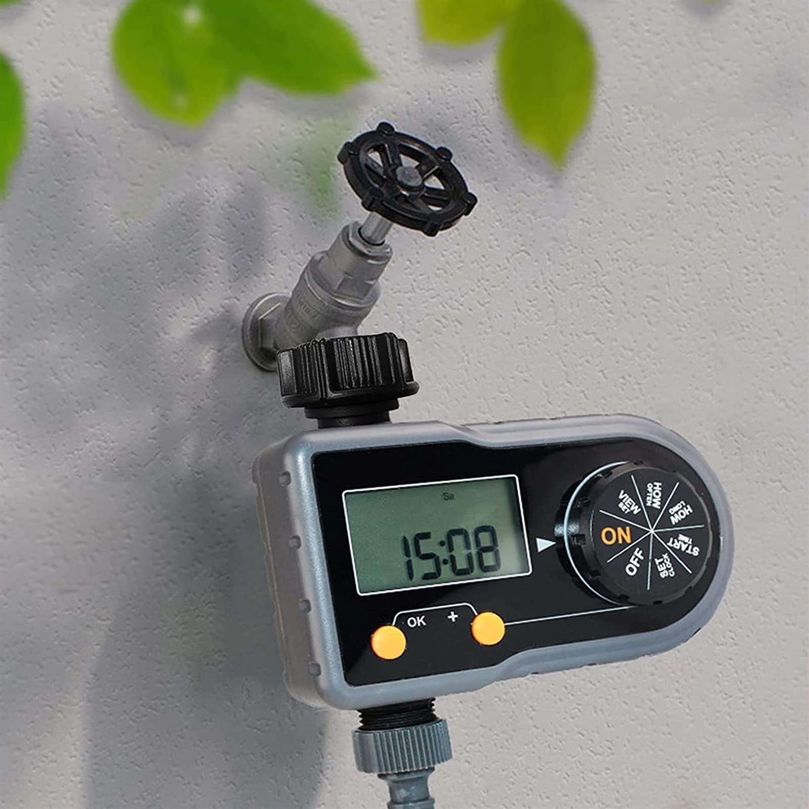 RJJ Sistema di irrigazione del sistema di irrigazione del timer del timer del rubinetto del tubo flessibile del tubo del tubo flessibile del tubo digitale Strumento di annaffiamento del giardino autom