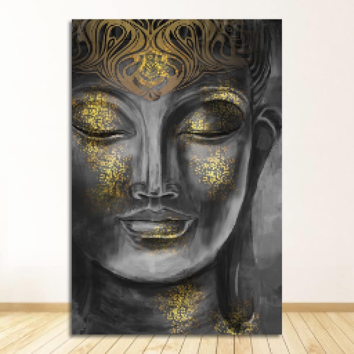 Buddha Statue HD Art Pictures for Living Room Golden Buddha