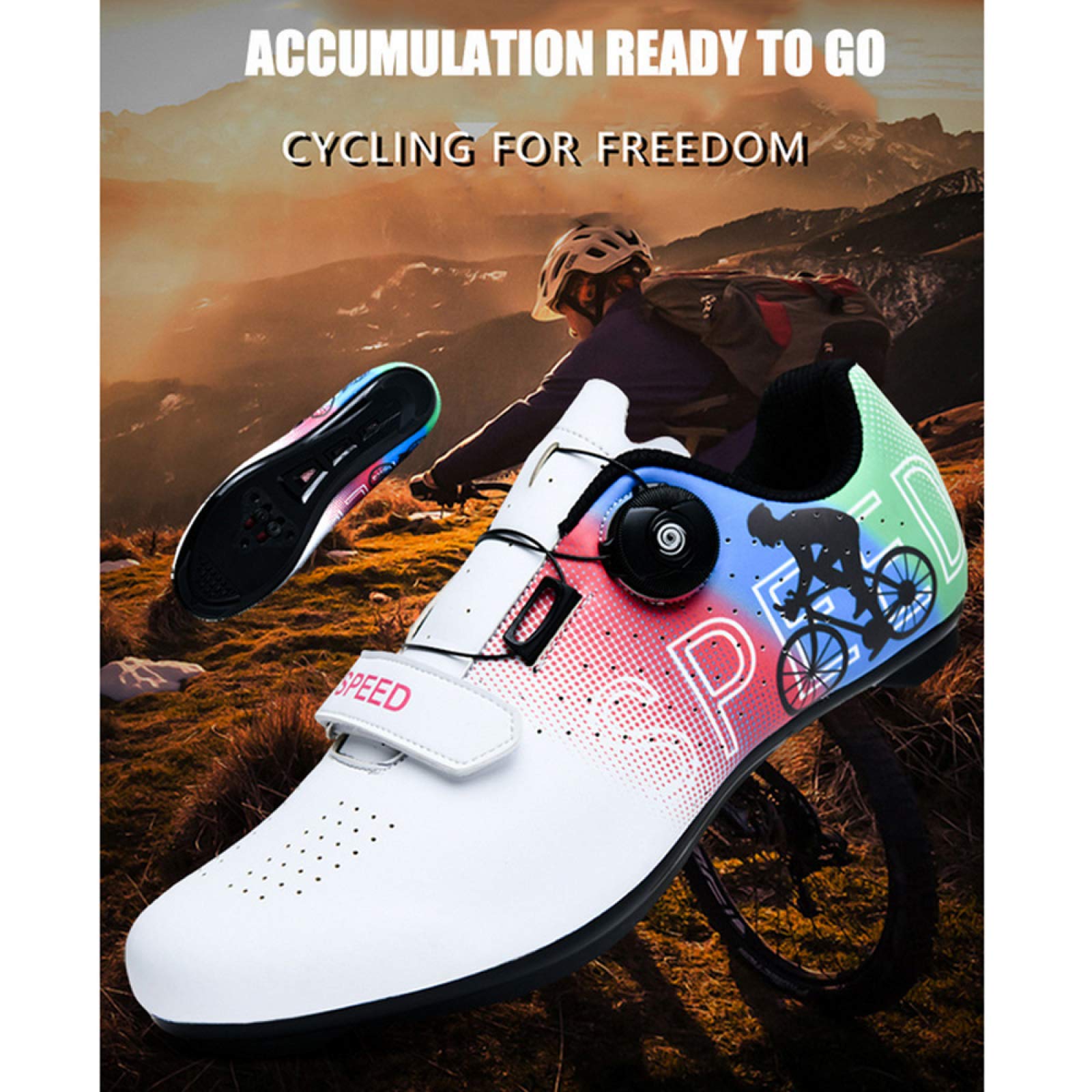 Chaussures Cyclisme Peloton Noires Avec Crampons (3 Points) – Taille EU 38 / UK 5.5 / US 7.5