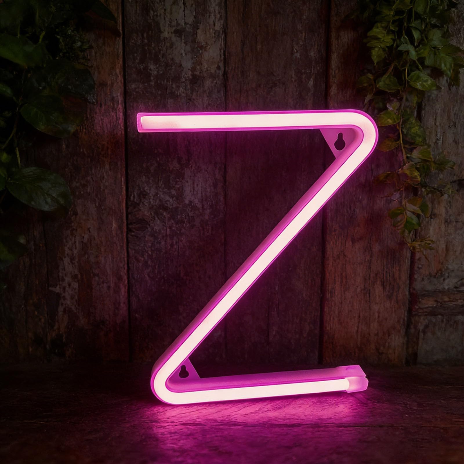 shulovehua Neon Pink LED Marquee Letter Lights, Light Up Letters Glitter Alphabet Letter Sign USB/Battery Powered for Shop Display Wedding Backdrop Home Decor（ Z） — image 1