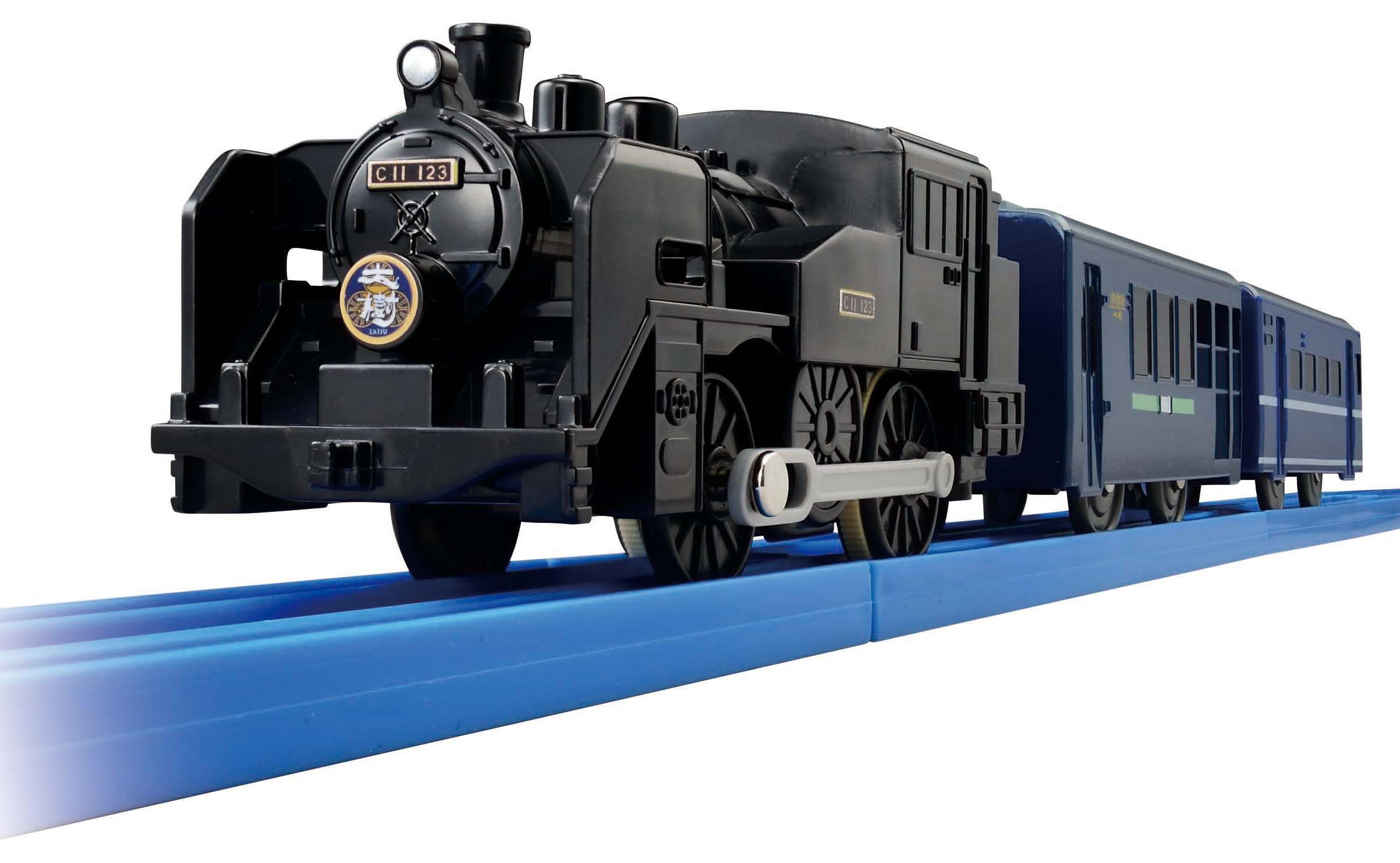 タカラトミー プラレール 東武鉄道SL大樹C11形123号機（客車：青色）
