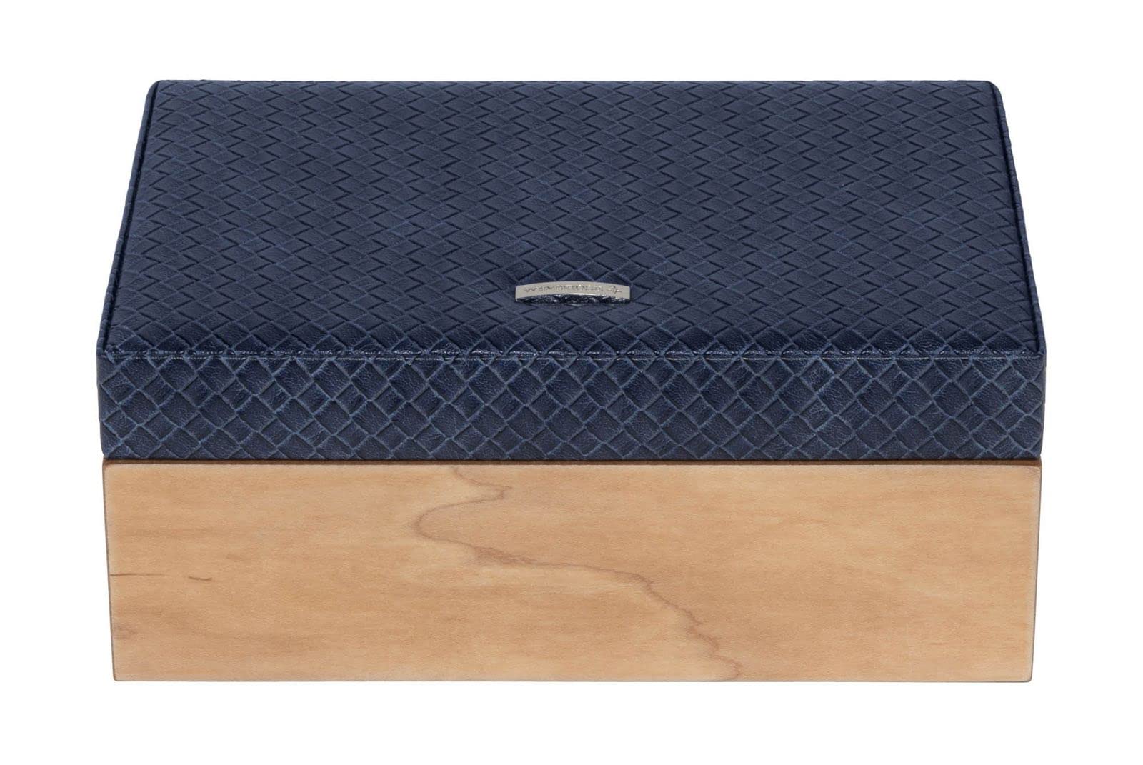 Windrose Wood Schmuckkasten blau