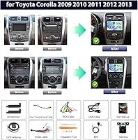 Vista 7 de Radio de coche Carplay 2G+64G para Toyota Corolla 2009 2010 2011 2012 2013, Rimoody estéreo de coche Android Android auto GPS WiFi pantalla táctil