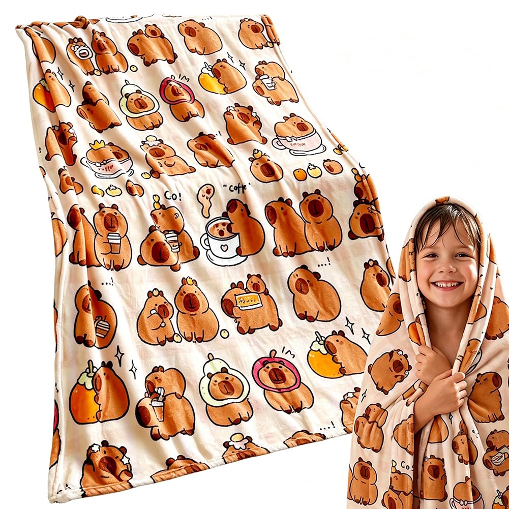 HAJXXMM Capybara Beach Towel, Capybara icrofibre Beach Towels for Adults, 100cm x 160cm, Soft Fluffy Quick Dry Towel For Men Women, Bathroom, Holiday, Yoga, Gym Sports, Swimming