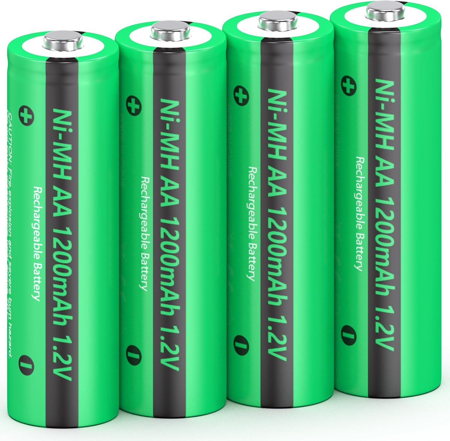 PKCELL Rechargeable AA Battery, 1.2V High Capactiy 1200mAh Ni-MH Batteries