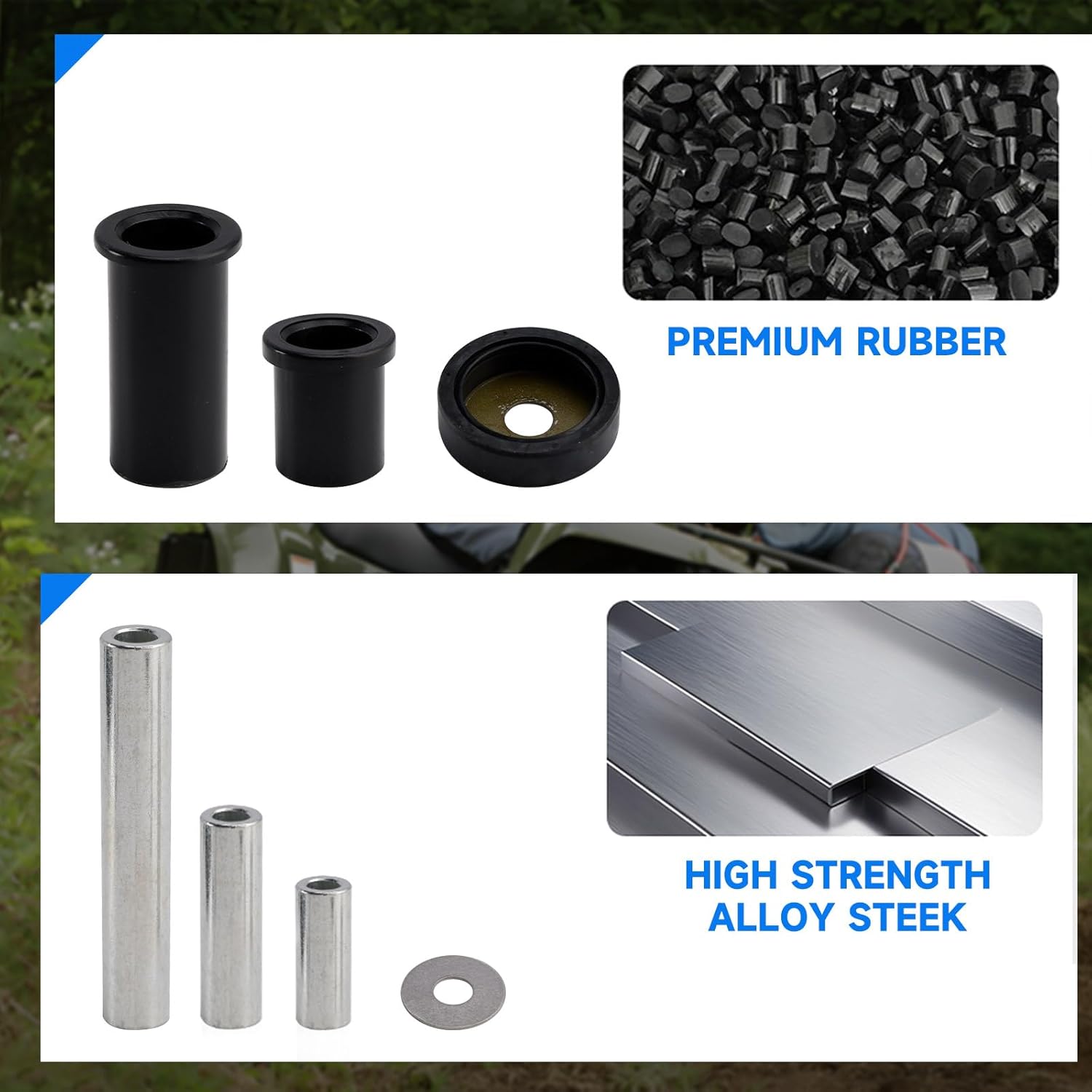 Mad Hornets Rear A-Arm Bushing Kit 50-1041 for Suzuki 450 700 King Quad LTA-450X LTA-700X