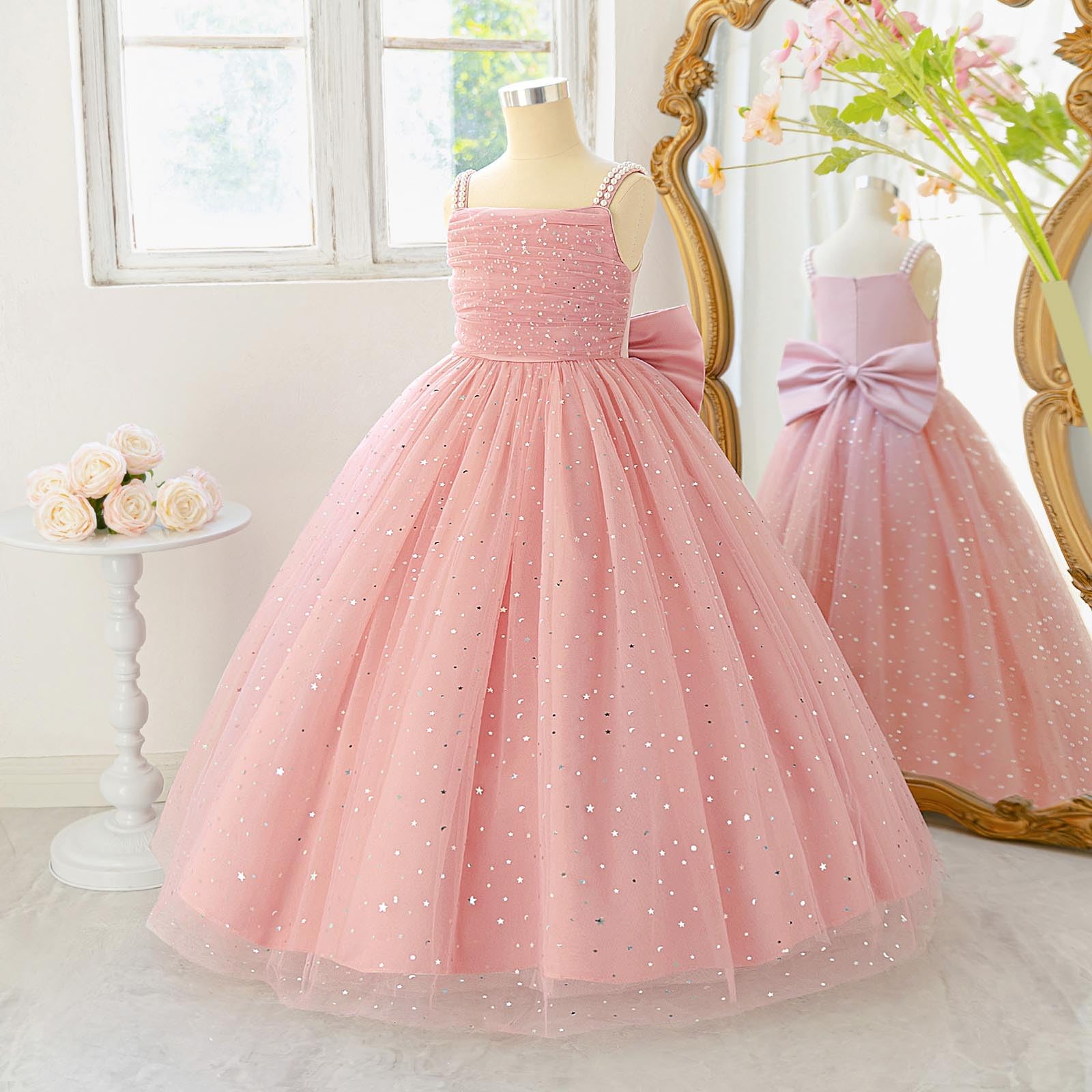 Genérico Tutu Ballet Niña Tutu Niña Falda Vestido Sin Mangas para Concursos De Belleza, Tutú Sofisticado Ideal para Fiestas Formales Y Sesiones De Fotos Profesionales