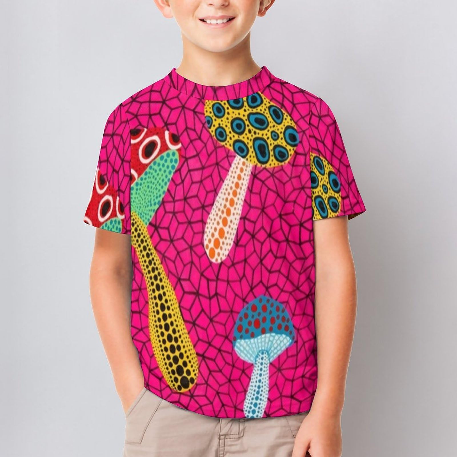 Amazon.co.jp: 草間彌生 Tシャツ 子供 半袖 ショートスリーブt