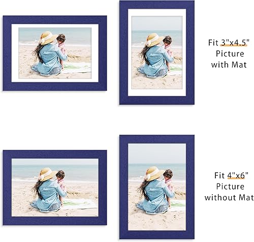 Miniatura 381 de Picrit - Juego de 12 portarretratos de 5 x 7 pulgadas para colgar en la pared o exhibir sobre una mesa, para fotos de 4 x 6 con paspartú o 5 x 7