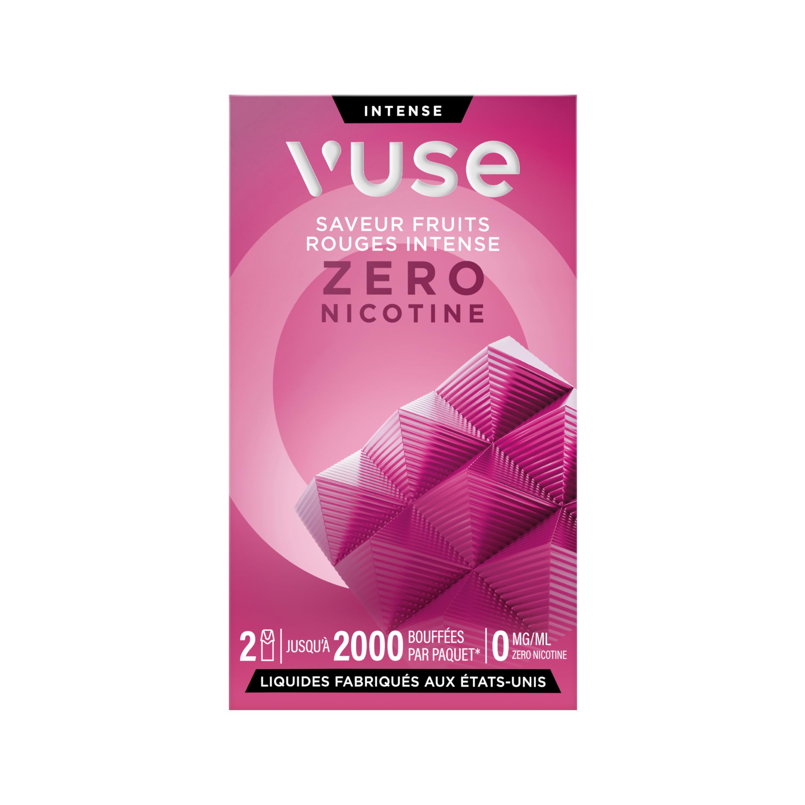 Vuse Capsules Gamme Intense, Fruits Rouges Intense Lot de 2, jusqu'à 1000  bouffées* par capsule, compatibles avec les cigarettes électroniques Vuse,  sans nicotine, 2,0 ml d'e-liquide par capsule : Amazon.fr: High-Tech