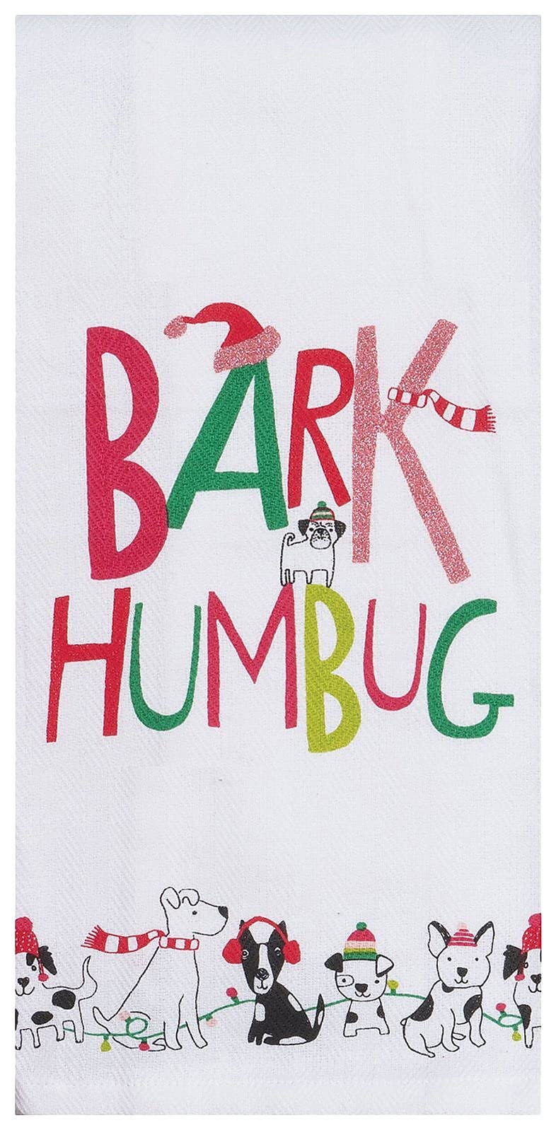 Torchon de cuisine Kay Dee blanc motif écorce Humbug pour la maison