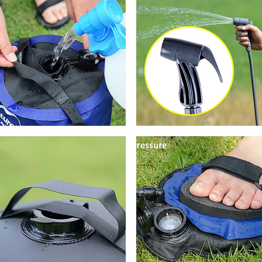 Amazon | Naturehike ポータブルシャワー袋 容量11Lの水タンク