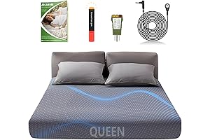 GroundingWell BedSheet Queen Size Fitted Sheet - Improve Your Sleep and Wellness...