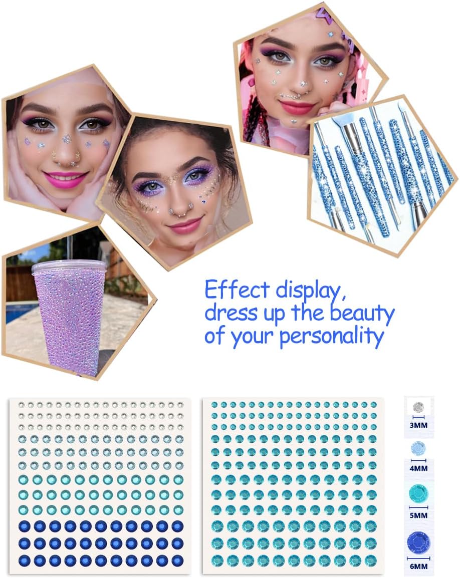 Turkey Feather Boas 6.6ft with Sunglasses and Face Gems 6PCS for DIY Craft Dancing Wedding Party Halloween Costume Decoration - Image 4