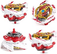 Vista 3 de Hozuumo Juego de trompos Gyro Battling Top Burst Gyro, con lanzadores de giroscopio y mango, juego de combate, regalo para niños, B-145