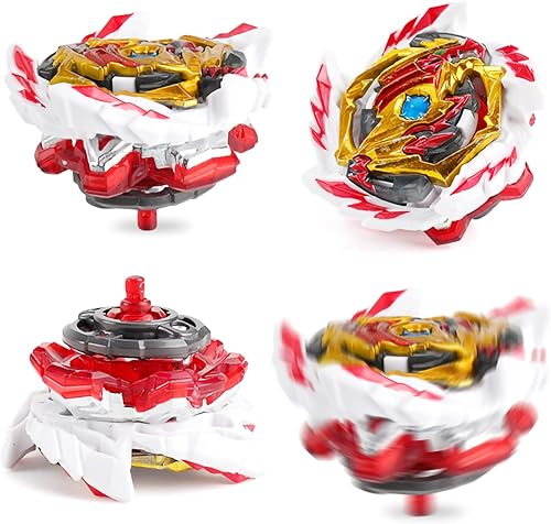 Miniatura 3 de Hozuumo Juego de trompos Gyro Battling Top Burst Gyro, con lanzadores de giroscopio y mango, juego de combate, regalo para niños, B-145