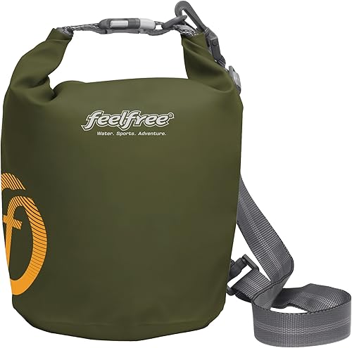 FEELFREE Tubo seco, bolsa impermeable perfecta para kayak, canotaje, deportes acuáticos (oliva, 5 litros)