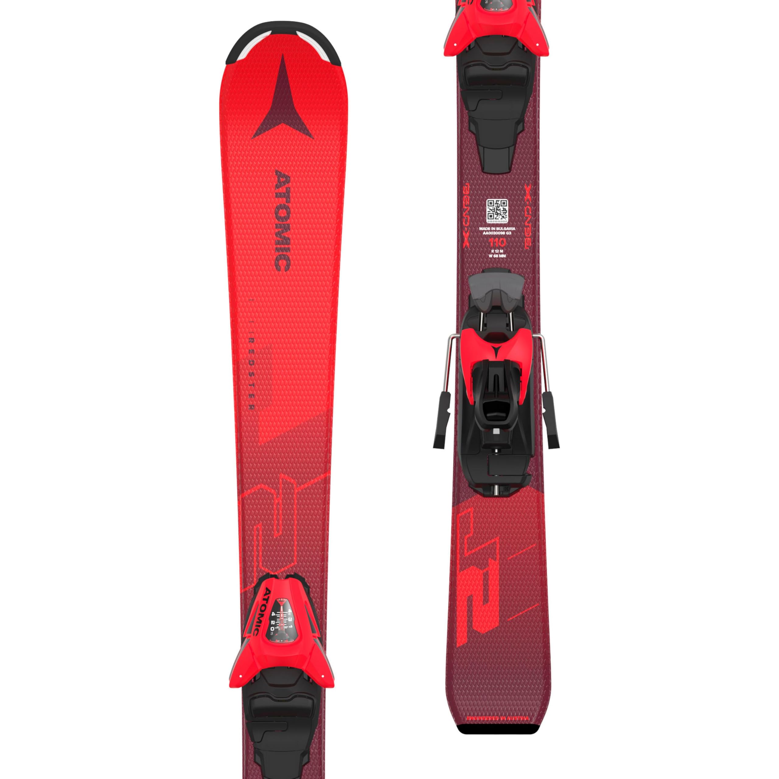 ATOMIC Kinder Carving Ski REDSTER J2 100-120 + C 5 GW 23/24 red 100